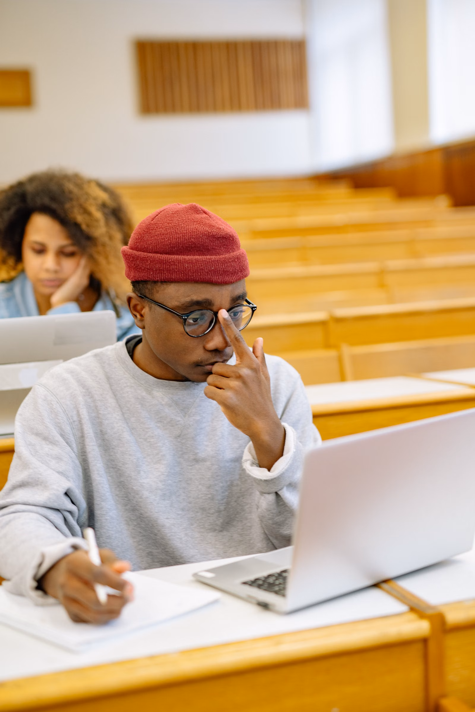 Students in a collaborative learning session