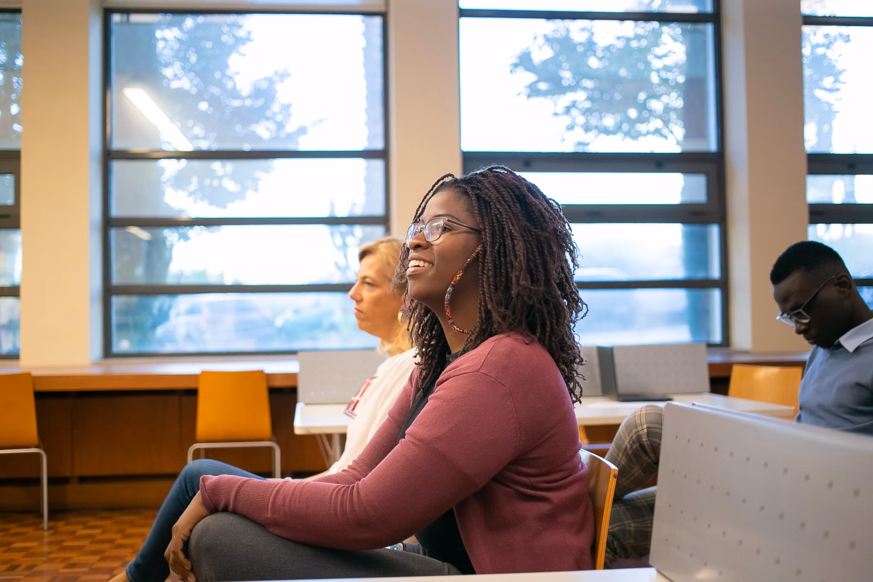 A group learning together in a classroom